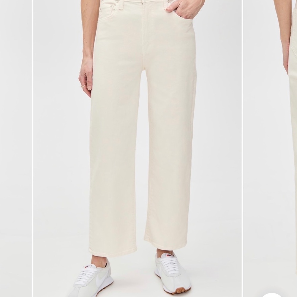 MOTHER Lil Rambler Petite Jeans Cream Puffs 26